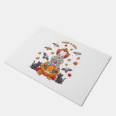 Paillasson Halloween Gnome Cute Citrouille (Incliné)