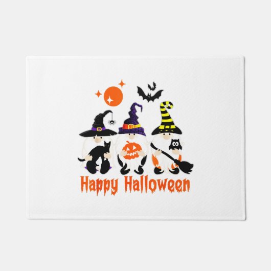 Paillasson Halloween Gnomes mignonne Automne Citrouille Autom (Devant)