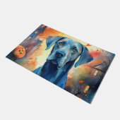 Paillasson Halloween grand Danse avec la peur Citrouille (Incliné)