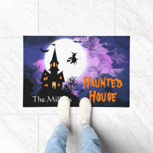 Paillasson Halloween heureux bienvenu avec la Chambre hantée