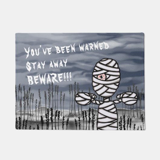 Paillasson Halloween Horreur Déplaisant maman mat (Devant)