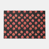 Paillasson Halloween Jack O-Lanterns Orange et Noir (Devant)