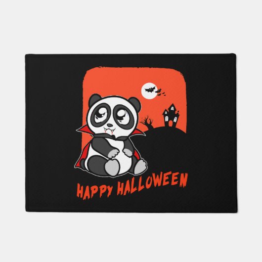 Paillasson halloween panda (Devant)