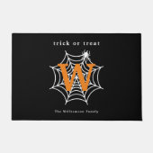 Paillasson Halloween Spider Web Trump ou Treat Monogram (Devant)