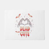 Paillasson halloween Squelette Mains Coeur, chauves-souris et (Devant)