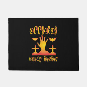 Paillasson Halloween Tester de bonbons Officiel Anniversaire