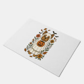 Paillasson Halloween Yorkshire Terrier Fleurs Halloween (Incliné)