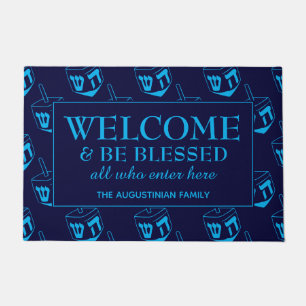 Paillasson Hanoukka Dreidel BIENVENUE