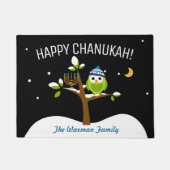 Paillasson Hanoukka Owl et Minorah Party (Devant)