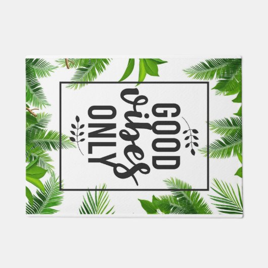 Paillasson Happiness Quote Good Vibe Only (Devant)