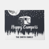 Paillasson Happy Campers Moon Forest Nom de famille (Devant)
