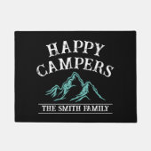 Paillasson Happy Campers Mountain Adventure Camping Famille (Devant)