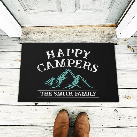 Paillasson Happy Campers Mountain Adventure Camping Famille