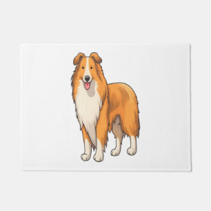Paillasson Happy Cartoon Rough Collie