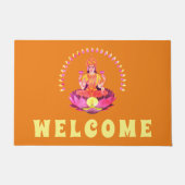 Paillasson Happy Diwali - Deepalavi Lakshmi Goddess 1 (Devant)