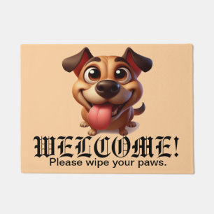 Paillasson Happy Dog Funny Welcome Mat