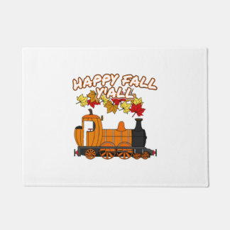 Paillasson Happy Fall Y'All Steam Train Pumpkin Railroad