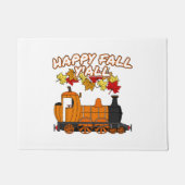 Paillasson Happy Fall Y'All Train à vapeur Citrouille Railroa (Devant)