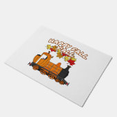 Paillasson Happy Fall Y'All Train à vapeur Citrouille Railroa (Incliné)