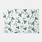 Paillasson Happy Green Clover Feuille Motif d'art III (Devant)