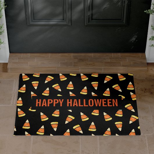 Paillasson Happy Halloween Candy Corn Imprimer