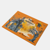 Paillasson Happy Halloween Doormat, décoration d'automne (Incliné)