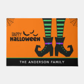 Paillasson Happy Halloween Funny Witch Feet (Devant)