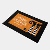 Paillasson Happy Halloween Pieds Orange (Incliné)