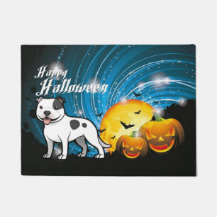 Paillasson Happy Halloween Staffordshire Bull Terrier