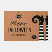 Paillasson Happy Halloween Witches Feet Personalized Doormat (Devant)