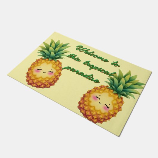 Paillasson Happy Pineapple Welcome Mat (Incliné)
