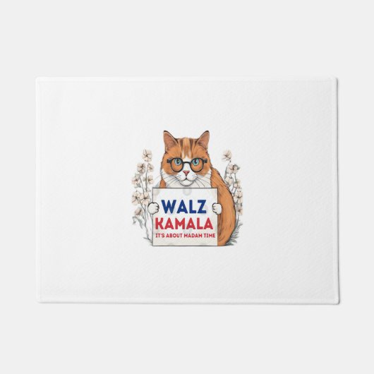 Paillasson Harris Walz 2024 kamala cat (Devant)