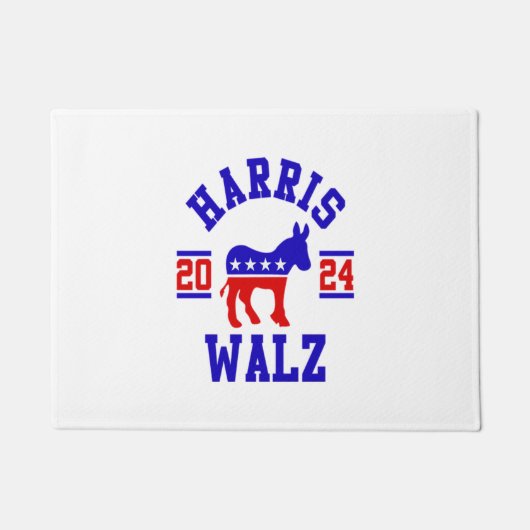 Paillasson Harris Walz 2024 pour le président Patriotic Democ (Devant)