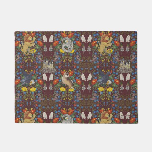 Paillasson HARRY POTTER™ | Motif d'icône d'aquarelle en Bourg (Devant)