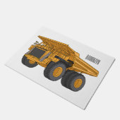 Paillasson Haul truck cartoon illustration (Incliné)