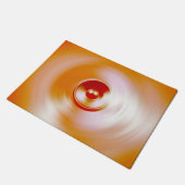 Paillasson Haut-parleur de musique à rotation rouge (Incliné)