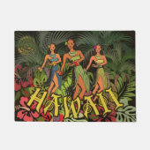Paillasson Hawaii Aloha Palm Hula Art Design (Devant)