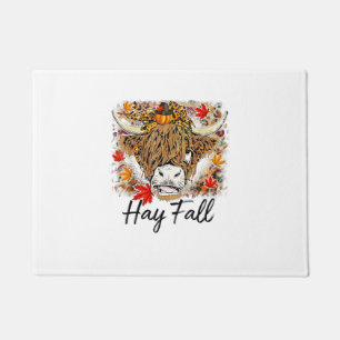 Paillasson Hay Fall Highland Cow Leopard Thanksgiving Heifer