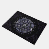 Paillasson Hecate Wheel Orament avec Améthyste et Argent (Incliné)