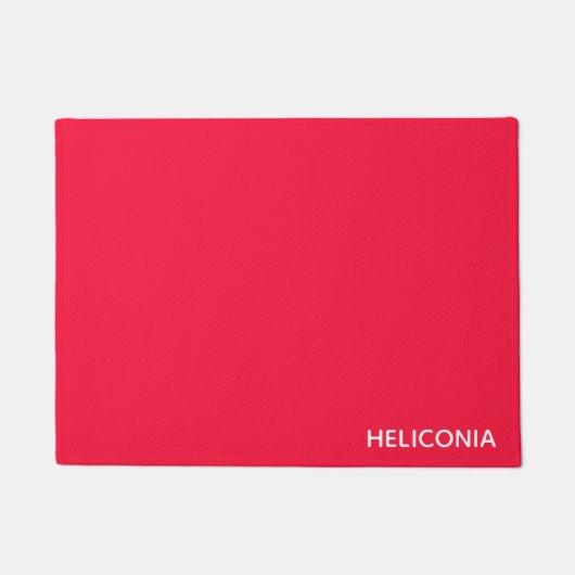 Paillasson Heliconia red color (Devant)