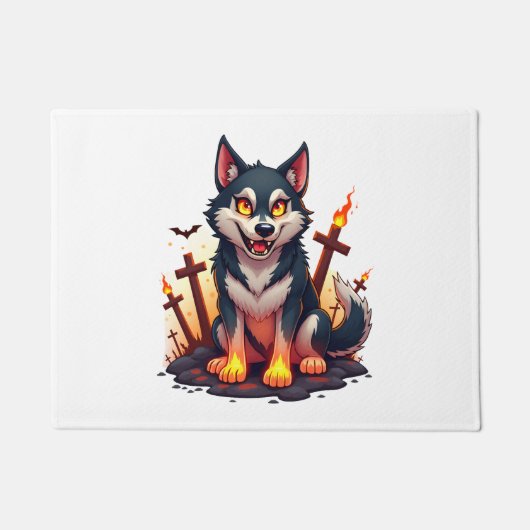 Paillasson Hellhound Husky Chien (Devant)