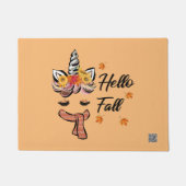 Paillasson Hello Fall Unicorn (Devant)