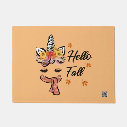 Paillasson Hello Fall Unicorn (Devant)