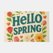 Paillasson "Hello Spring" - Vibe infusée (Devant)