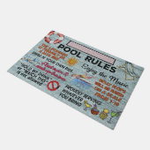 Paillasson Hello Summer Doormat - Piscine Doormat - Plage Doo (Incliné)