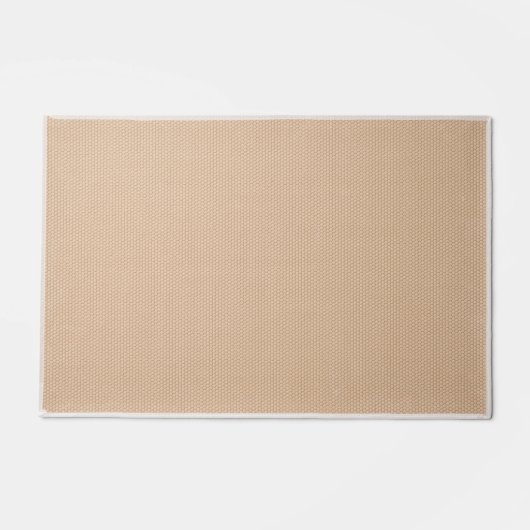 Paillasson Hello Tile Faux Tile Noir & Blanc Épais Bordure (Dos)