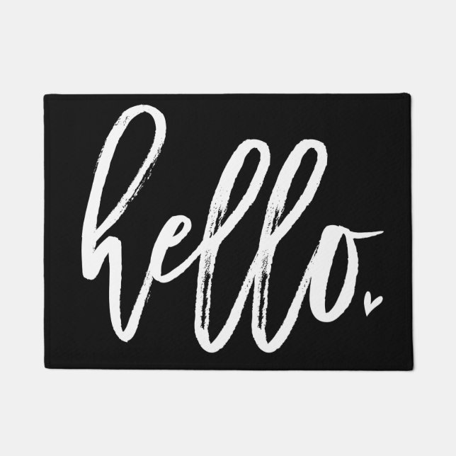 Paillasson Hello White Script (Devant)