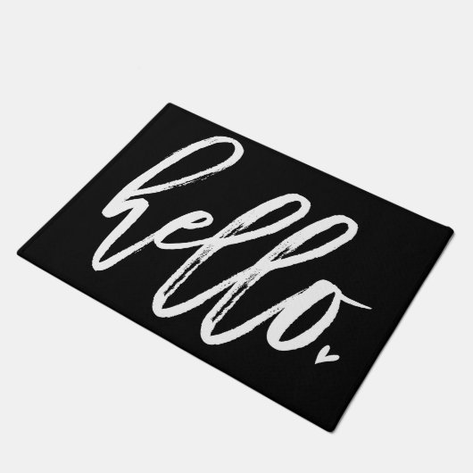Paillasson Hello White Script (Incliné)