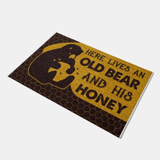 Paillasson Here Lives An Old Bear And His Honey (Incliné)