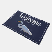 Paillasson Héron blanc d'oiseaux côtiers du sud | (Incliné)